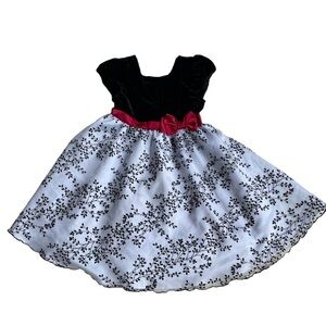 JONA Michelle Black Velvet Tulle Skirt Holiday Dress 6 Girl
